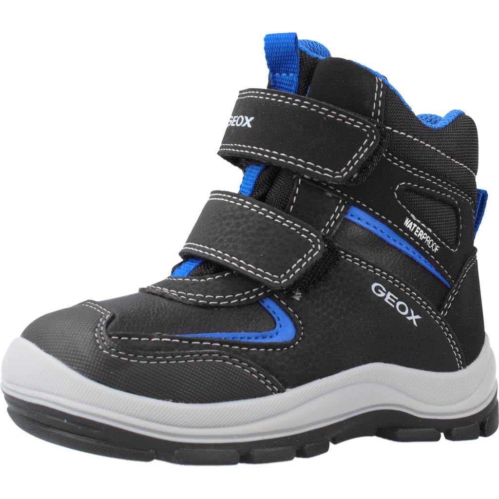 Geox Buty chłopięce FLANFIL Boy WPF, małe dziecięce buty zimowe, wodoszczelne, czarny - Schwarz Black Royal - 21 EU