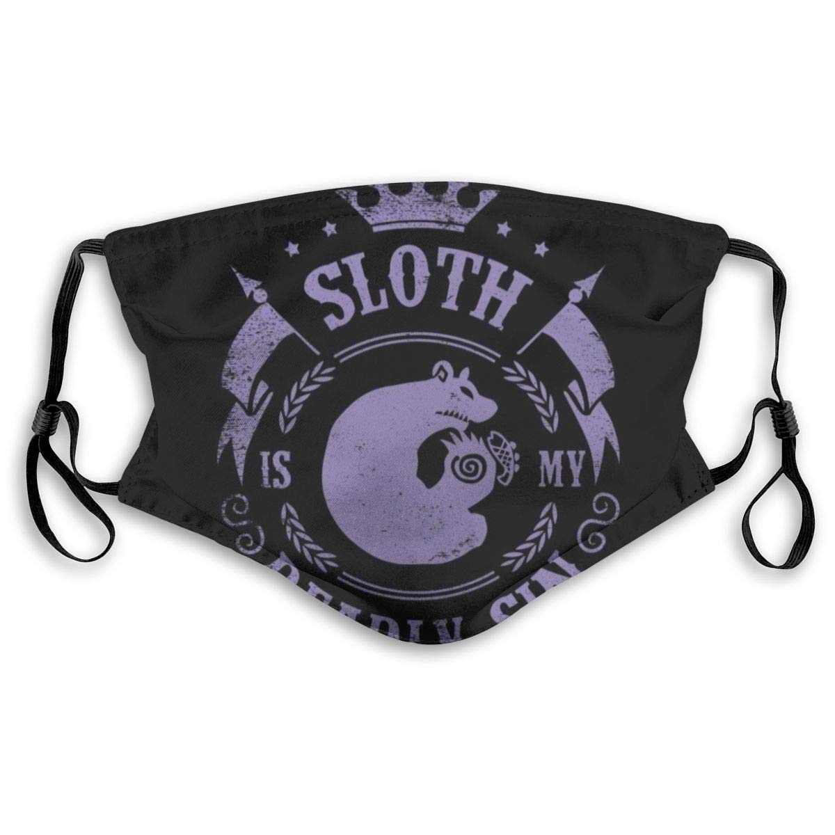 Seven Deadly Sins Sloth Meliodas Unisex Face Masks Washable Dust Mask with Filter Replaceable Black