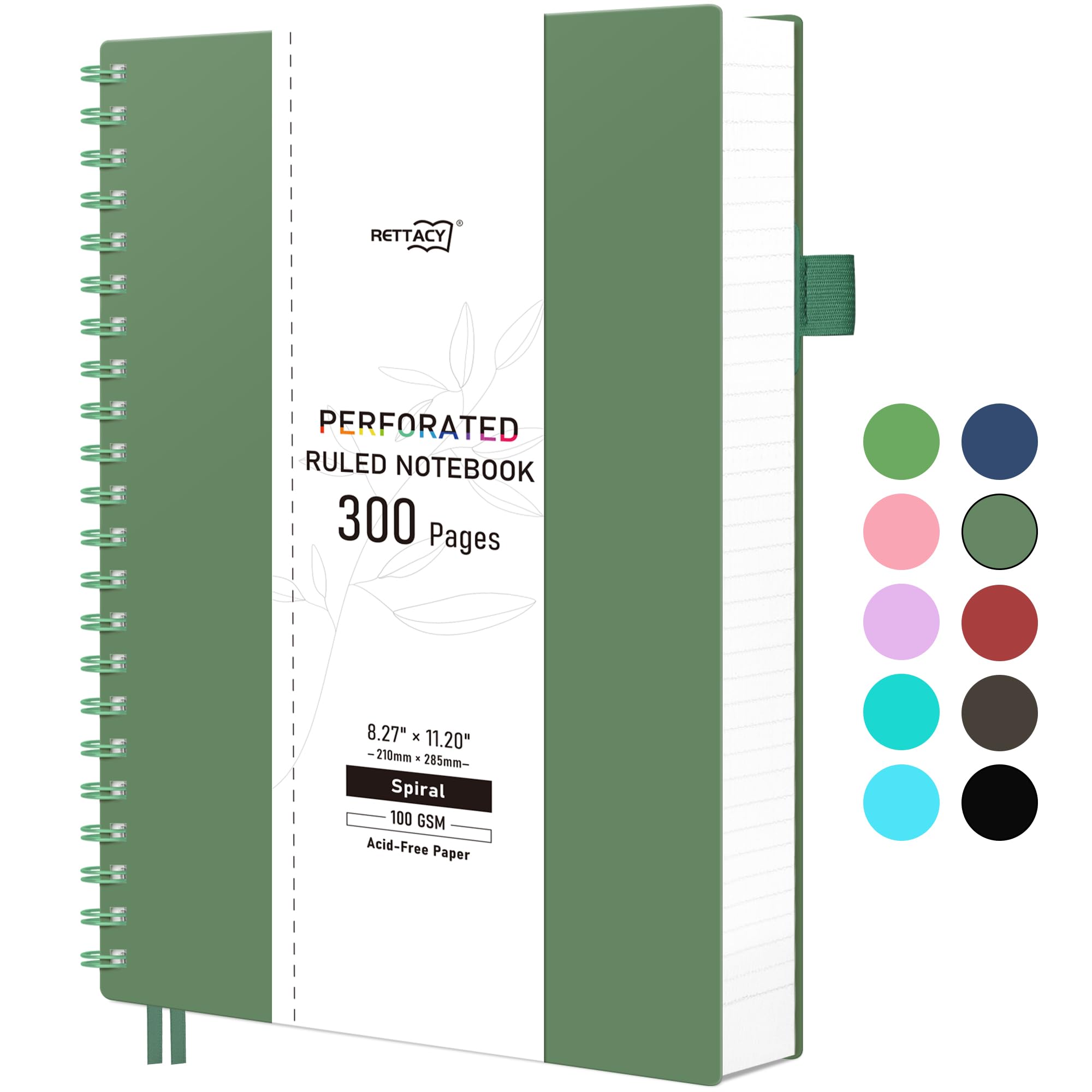 RETTACY A4 Lined Notebook