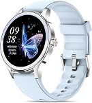 Smart Watch pour les femmes, 1.27" AMOLED Tracker de fitness ultra-clair avec appel Bluetooth, coeur Rate/SpO2/Sleep Surveiller, 100+ Modes sportifs, DIY Regardez les visages, IP68 Smartwatch étanche pour iOS Android