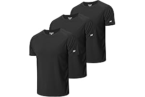 3-Pack Men's Workout Quick Stop Shirts