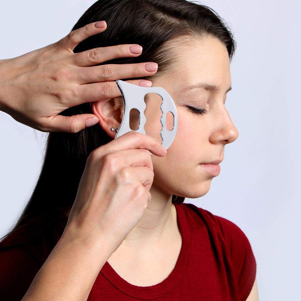 Tansozer Gua Sha Massage Tool Medical Grade Stainless Steel Tools Massage Scraper Massage Blade - Image 2