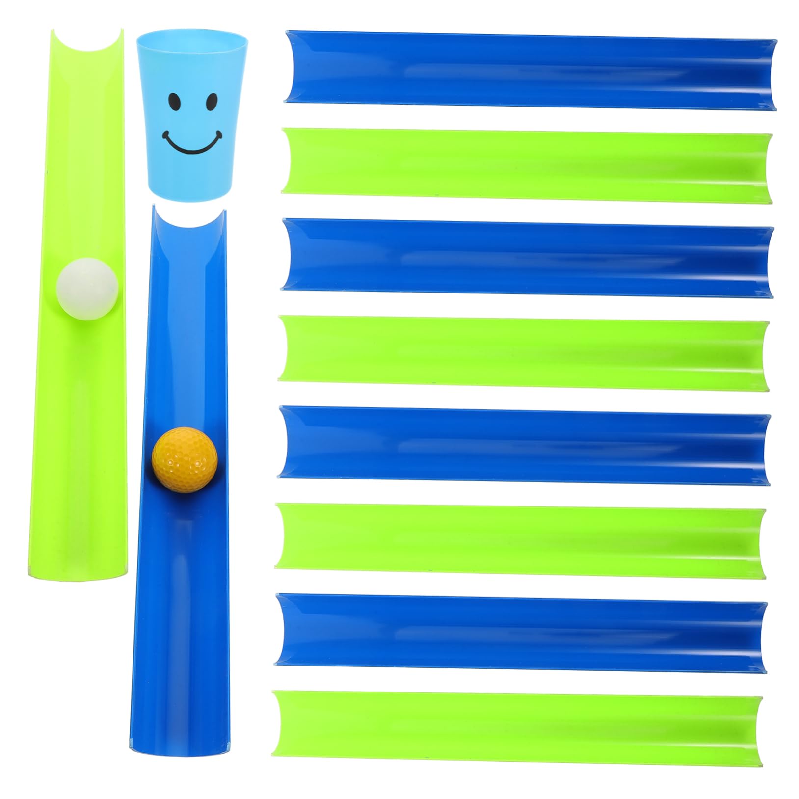 BESPORTBLE Gioco a Tubo per Attività di Squadra, in Plastico, Design a Scanalatura, per Allenamento Dell’equilibrio e Giochi All’aperto Stile Casuale