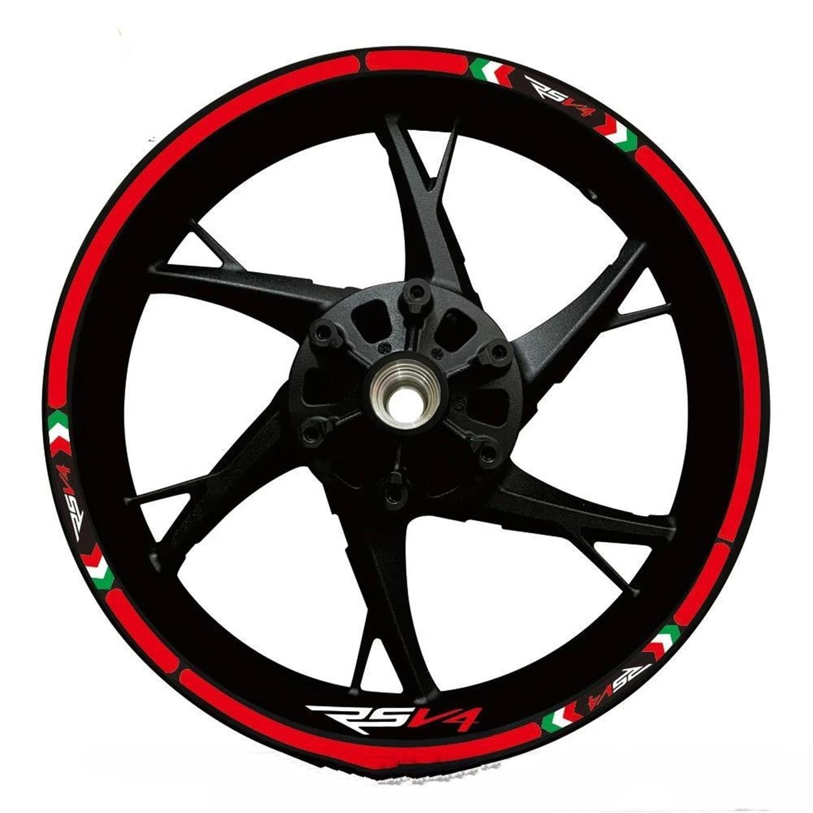 Stickers Motorcycle Wheel Stickers Reflective Decals Rims for Ducati for Multistrada V4 V2 S V2S(Style 15)