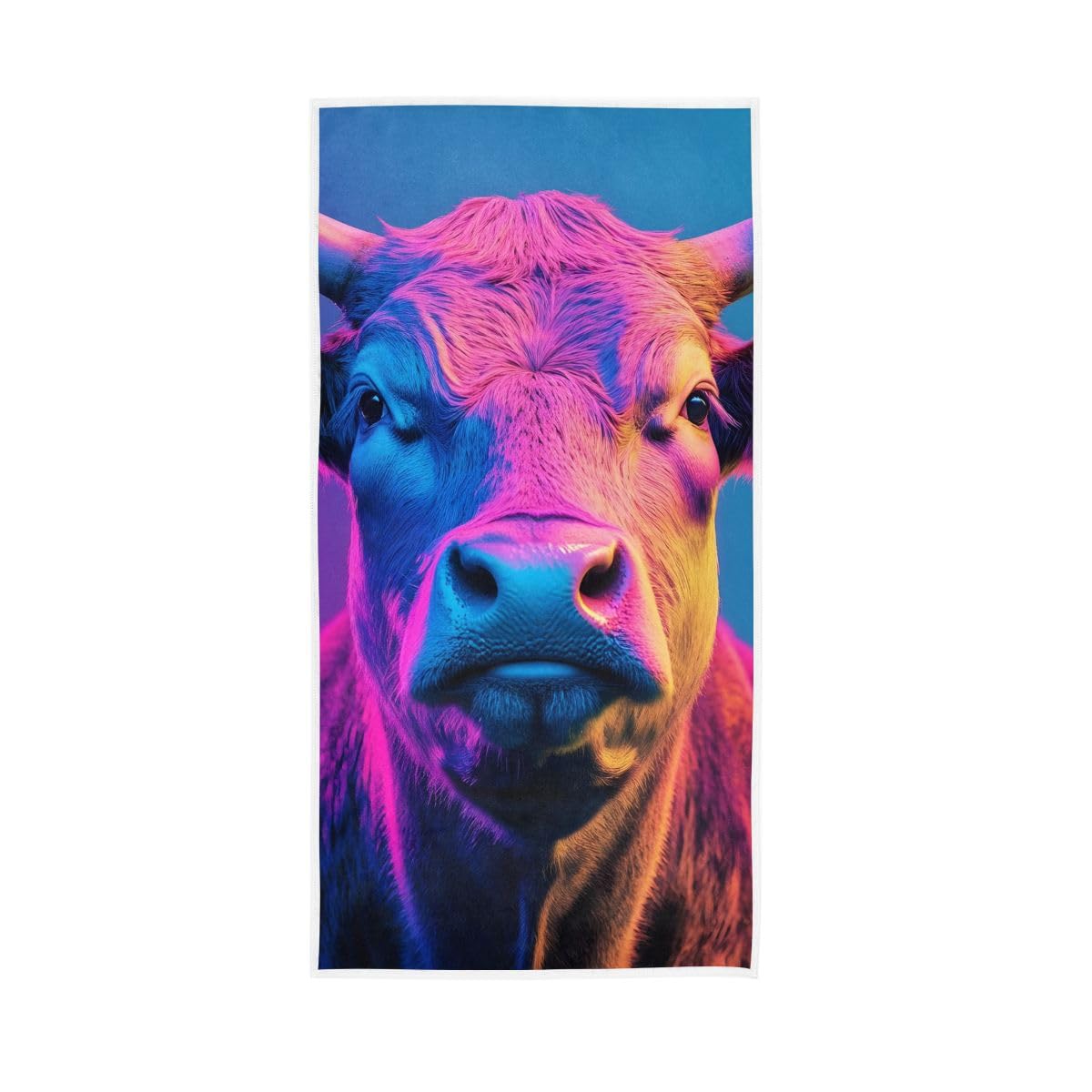 HUYGD Cow Colorful Hand Towel, Farmhouse Hand Towels Bathroom 15 x 30 Inches