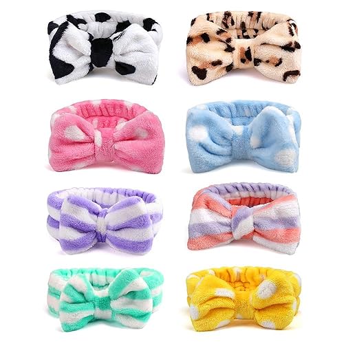 Chanaco Diadema para lavar la cara, spa, diadema de maquillaje, diadema para el cuidado de la piel, diadema de lavado facial, banda para el cabello