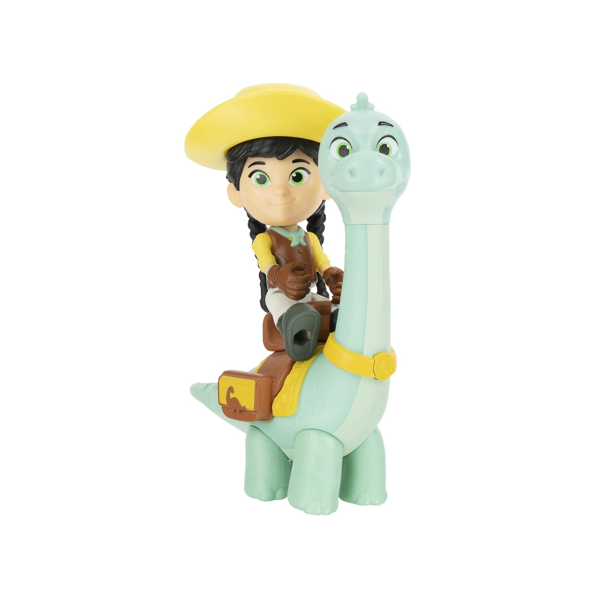Giochi Preziosi Dino Ranch Plüschtier Dinosaurier Clover, weicher Plüsch, ca. 15 cm hoch, wie im Cartoon, für Kinder ab 3 Jahren, DNA06200