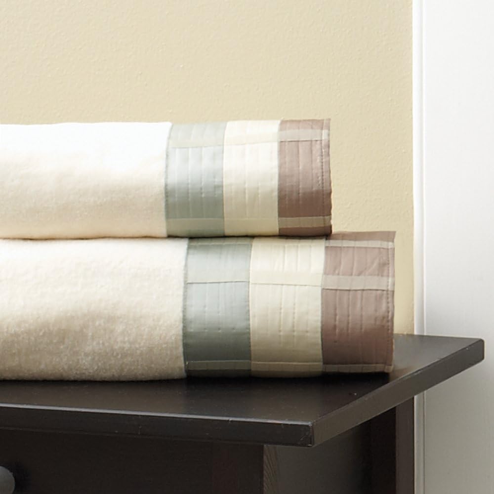 Croscill Fairfax Bath Towel, 27" x 52", Taupe Home & Kitchen