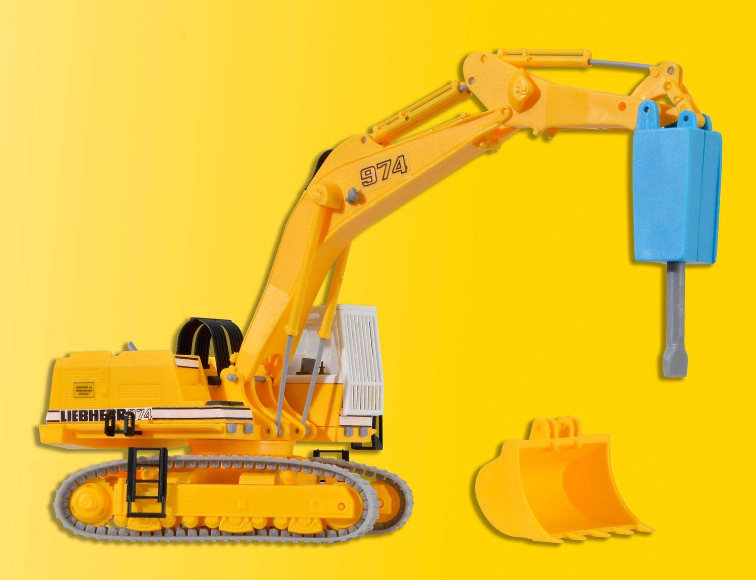 Viessmann 11271 - H0 Liebherr 974 mit Abbruchmeißel und Schutzkäfig