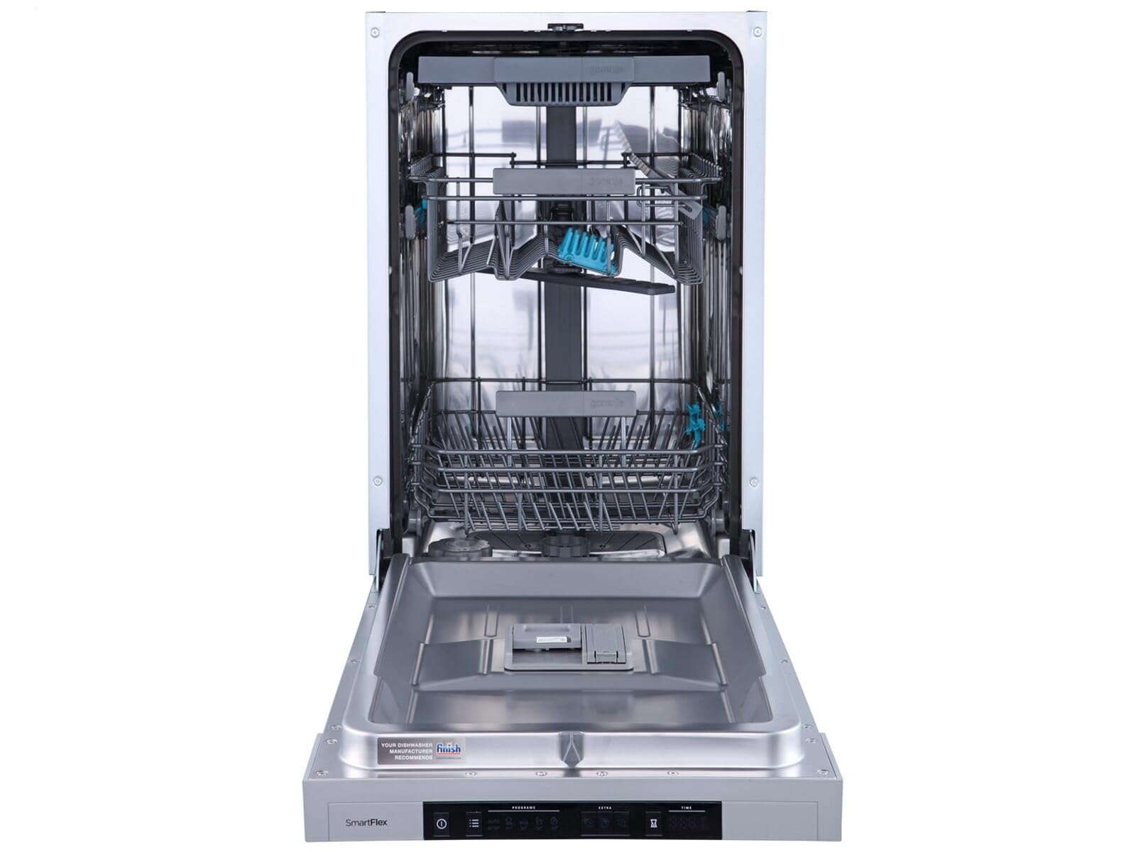 Gorenje GI 561D 10 S - Lavavajillas integrable, 45 cm, 5 programas, protección completa de desbordamiento, 11 techo de medida, apertura automática de puerta, cesta inferior multifuncional