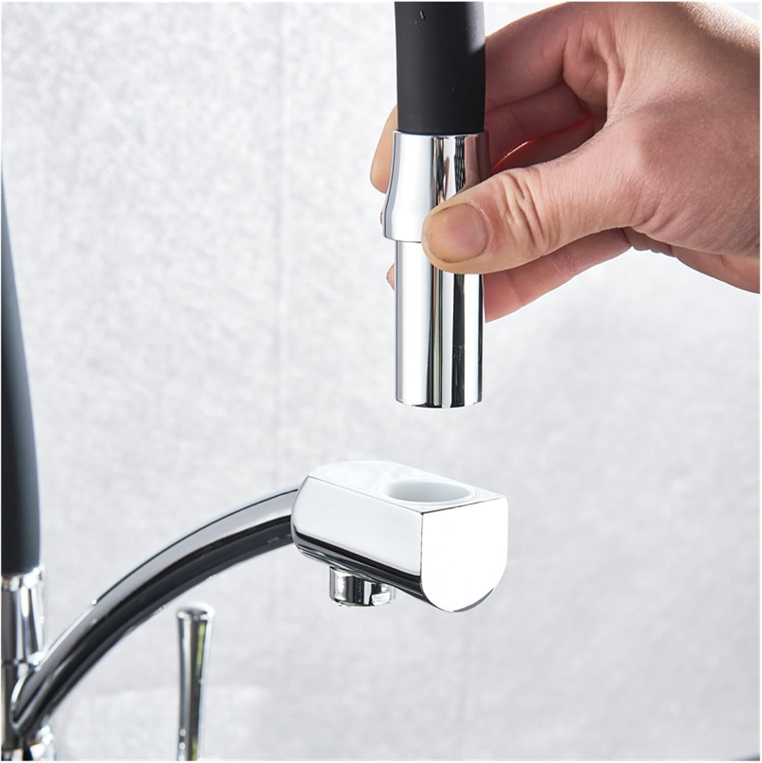 Pure Filter 360-degree Rotating Double Handle Purification Kitchen hot and Cold Water Faucet