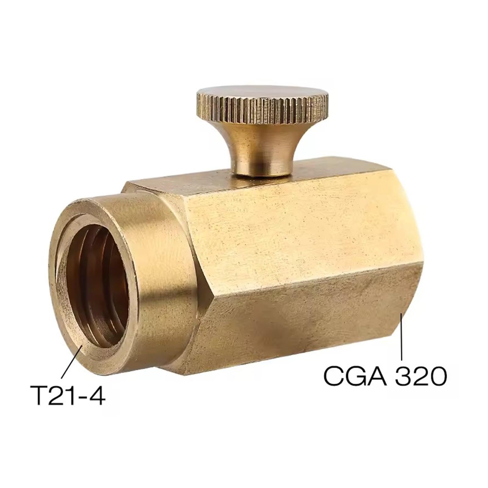 Colcolo Adattatore per Bombola di CO2 per Bombola di Ricarica di, Accessorio per Macchina per, Ricambio Compatto, Tr21 4 a Cga320
