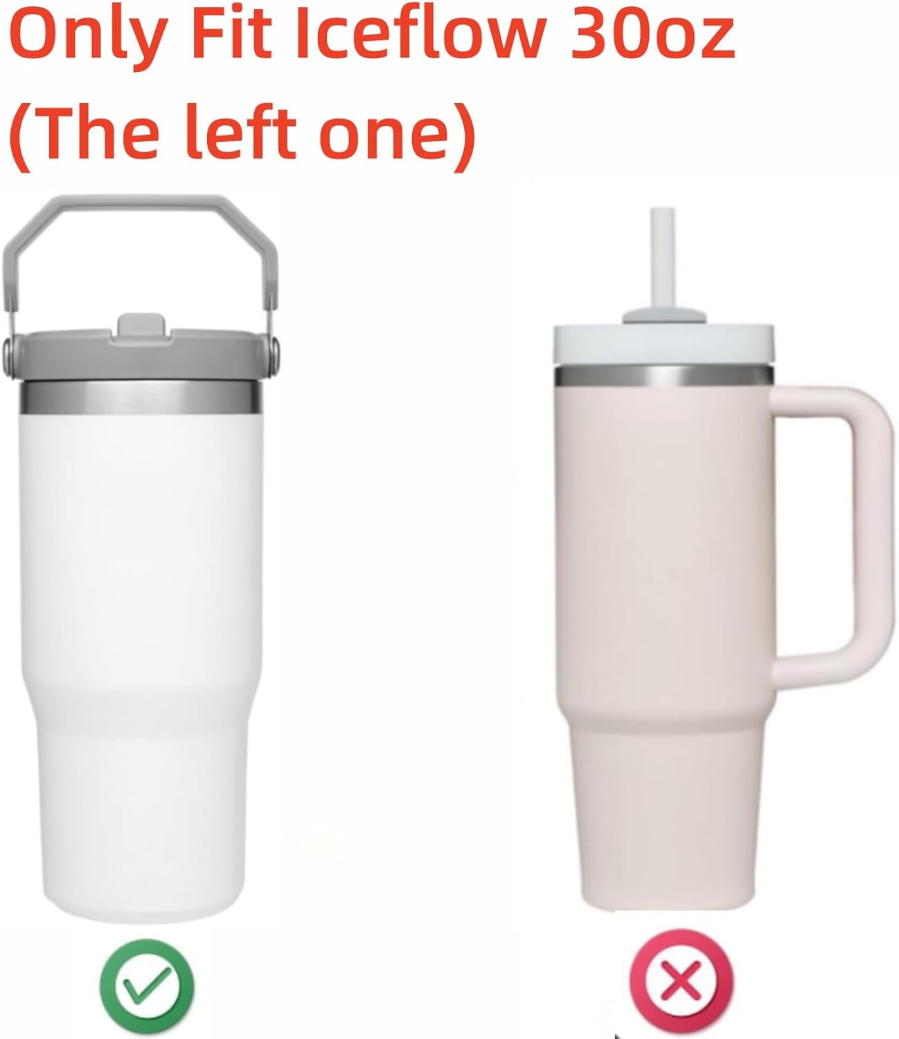 Metal Replacement Straw Fit for Stanley Iceflow 30oz,Reusable Stainless Steel Drinking Straw with 4Pcs Straw Cleaner Brush Compatible with Stanley IceFlow Flip 30oz Tumbler - Image 3