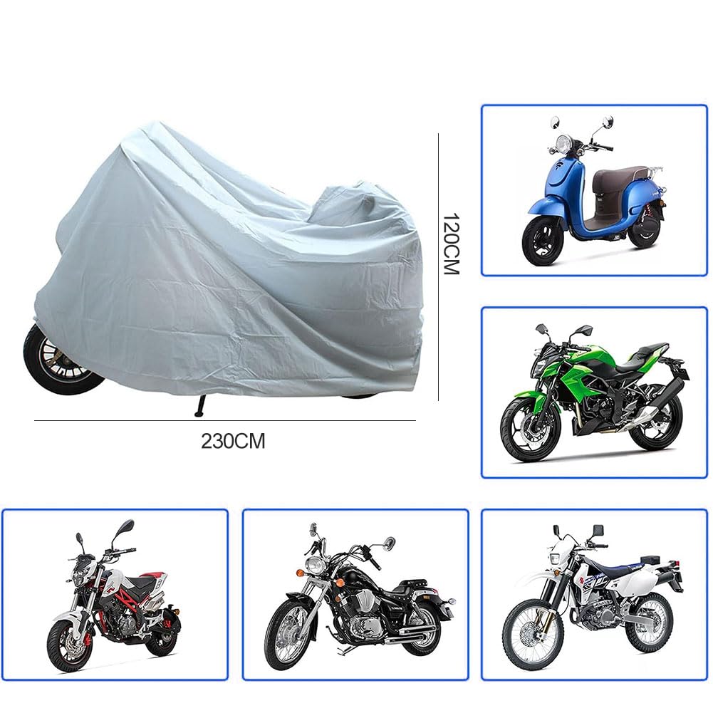 Motorradabdeckung 200x100cm - Wasserdichte Plane Für Outdoor Schutz