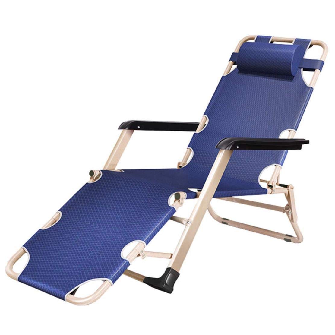 Chaise de plage inclinable et pliante pour extérieur et jardin