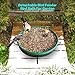 GESAIL Heated Bird Bath, 3 Easy Ways to Mount Heavy Duty Metal Pedestal Detachable Bird Bath Bowl for Easy Cleaning, 75W Heated Bird Baths for Outdoors for Winter Garden Yard Patio Lawn, Green