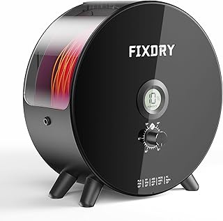Filament Dryer Box, Fixdry NT1 3D Printer Filament Dry Box 70°F Hot Wind Fan Heater Real-time Humidity Display Ultra Quiet Filament Dehydrator for 1.75 2.85 3.00mm Nylon PA ABS PLA PETG PC Filament