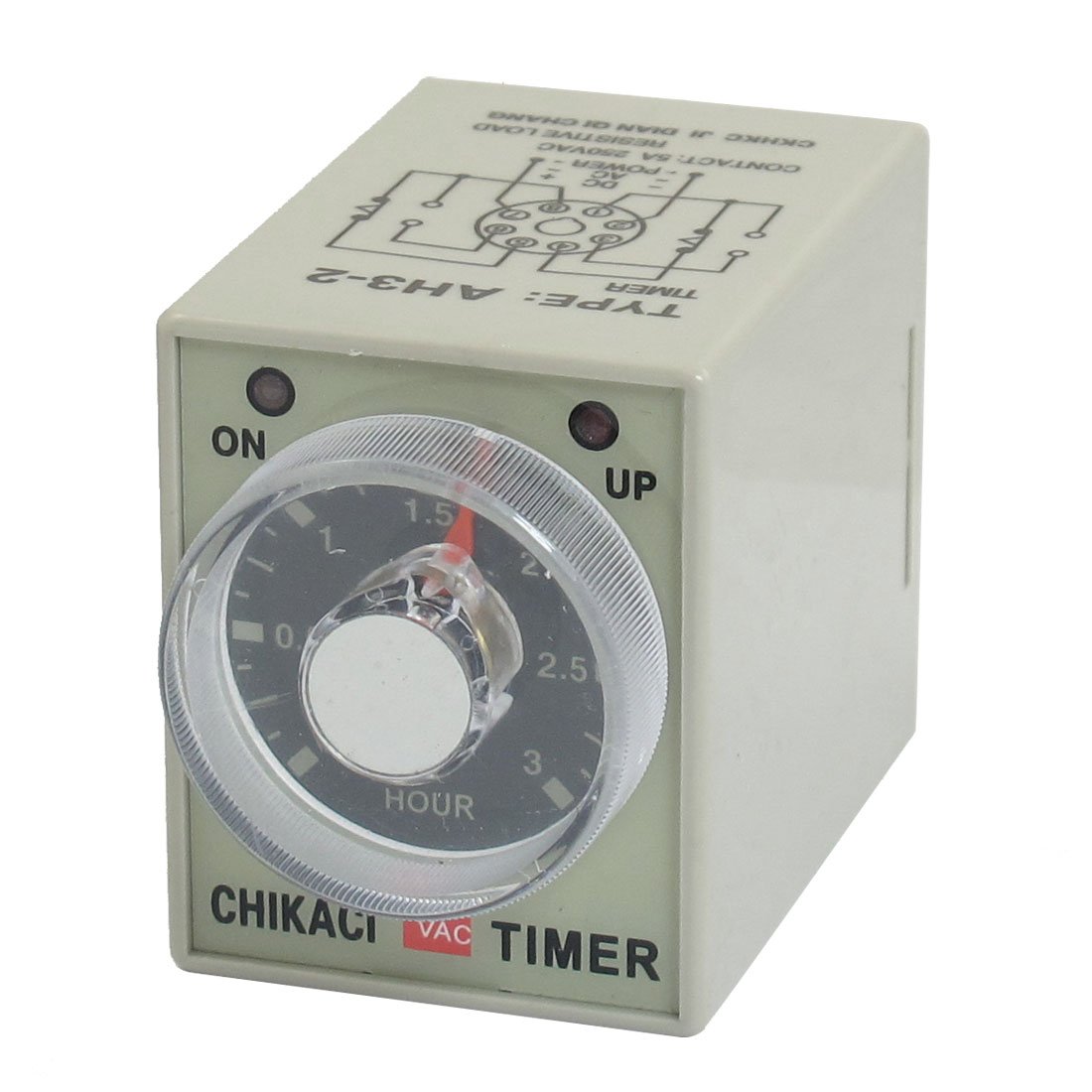 Relais temporisé de mise sous tension AH3-2 AC 220V 8 broches DPDT 3 heures