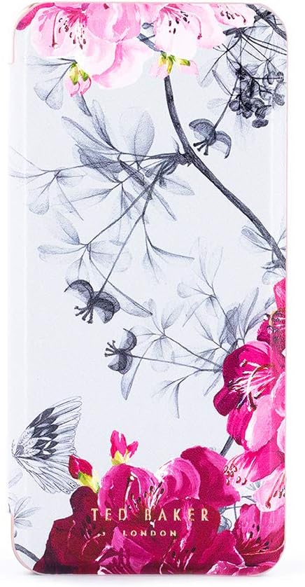 Ted Baker BABYLON Fashion Mirror Folio Case for Galaxy S9, Protective Cover for Professional Womens/Girls for Galaxy S9