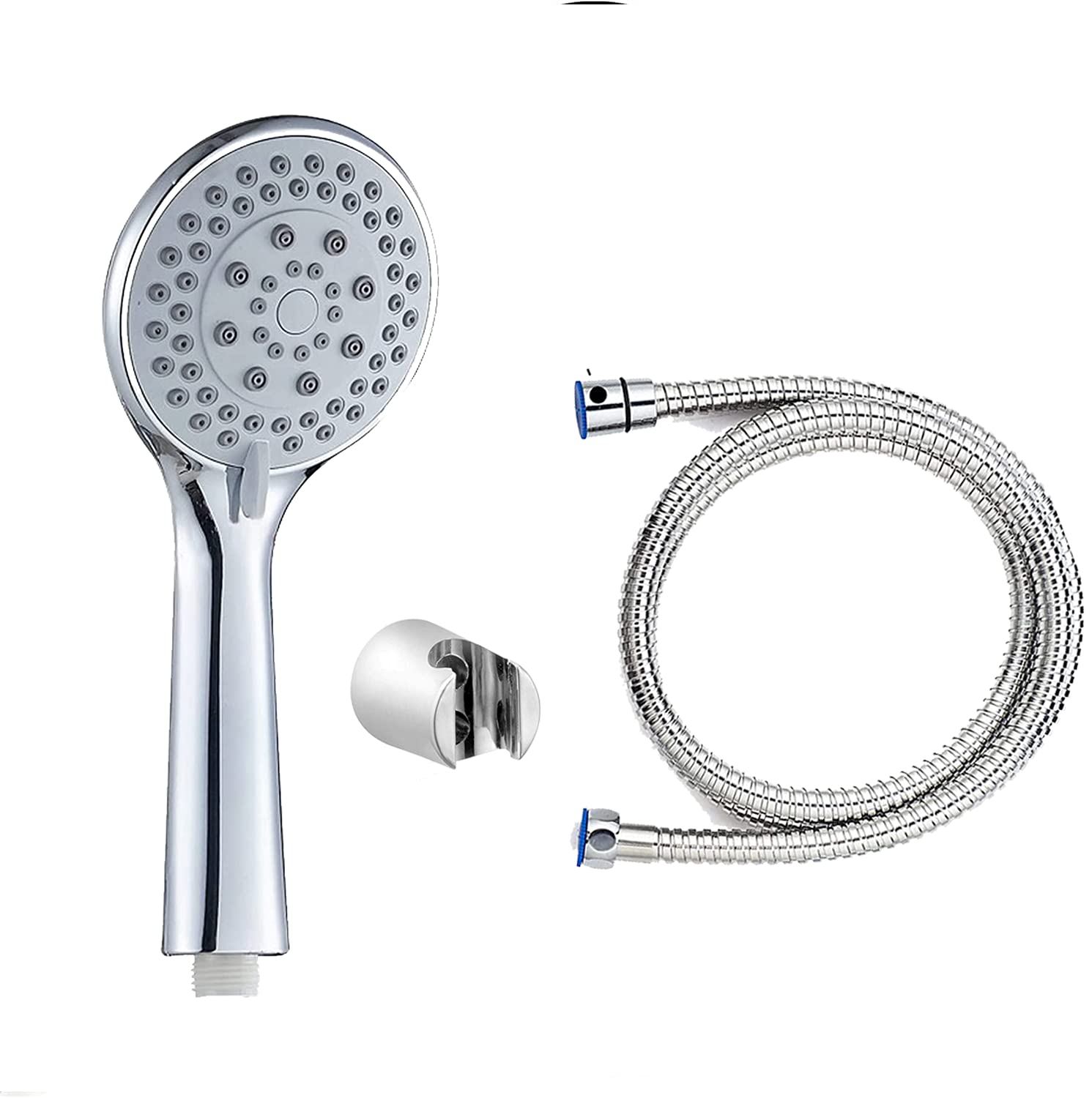 GOSAI Hand Shower set High Pressure 5 Mode Functions, Universal Chrome Handheld Shower with Flexible Tube 1.5 M and Shower Stand wall Mounted (B09CLFKSX8) Amazon Price History, Amazon Price Tracker