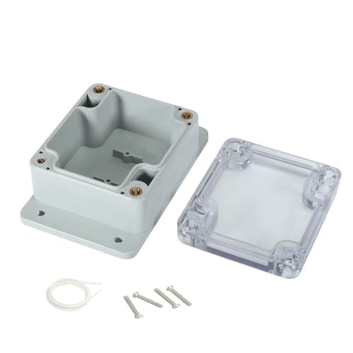 Miniatura 2 de Caja de conexiones de plástico ABS impermeable a prueba de polvo, recinto universal para proyectos eléctricos con cubierta transparente de