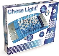 Vista 3 de LEXIBOOK, ChessLight, Juego de ajedrez electrónico con táctil, teclado sensible y efectos de luz y sonido, 32 piezas, 64 niveles de dificultad