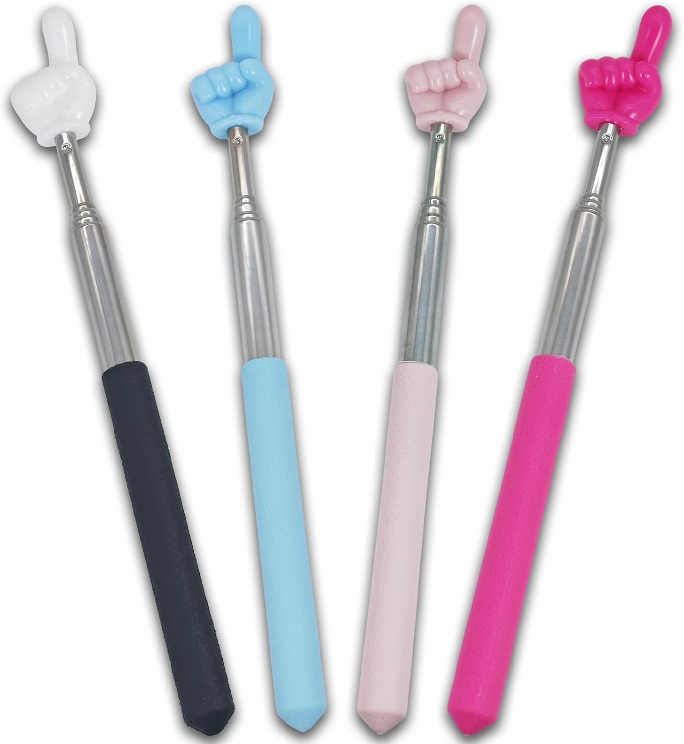 4 PCS Extendable Pointer Finger Stick - Bright Colored Telescopic ...