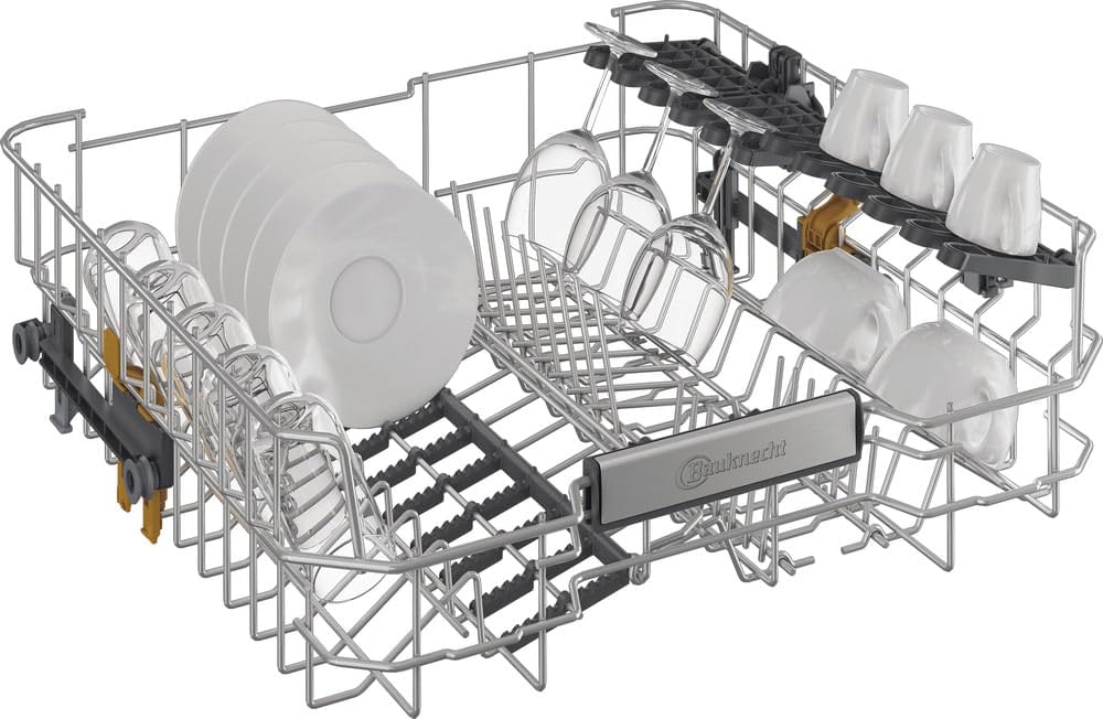Bauknecht - BKO FBM Freistehender Geschirrspüler - 15 Maßgedecke - PowerClean Pro, NaturalDry, SpaceClean Schublade - Edelstahl-Optik - Energieeffizienzklasse B - 85 x 59 x 60 cm (HxBxT)
