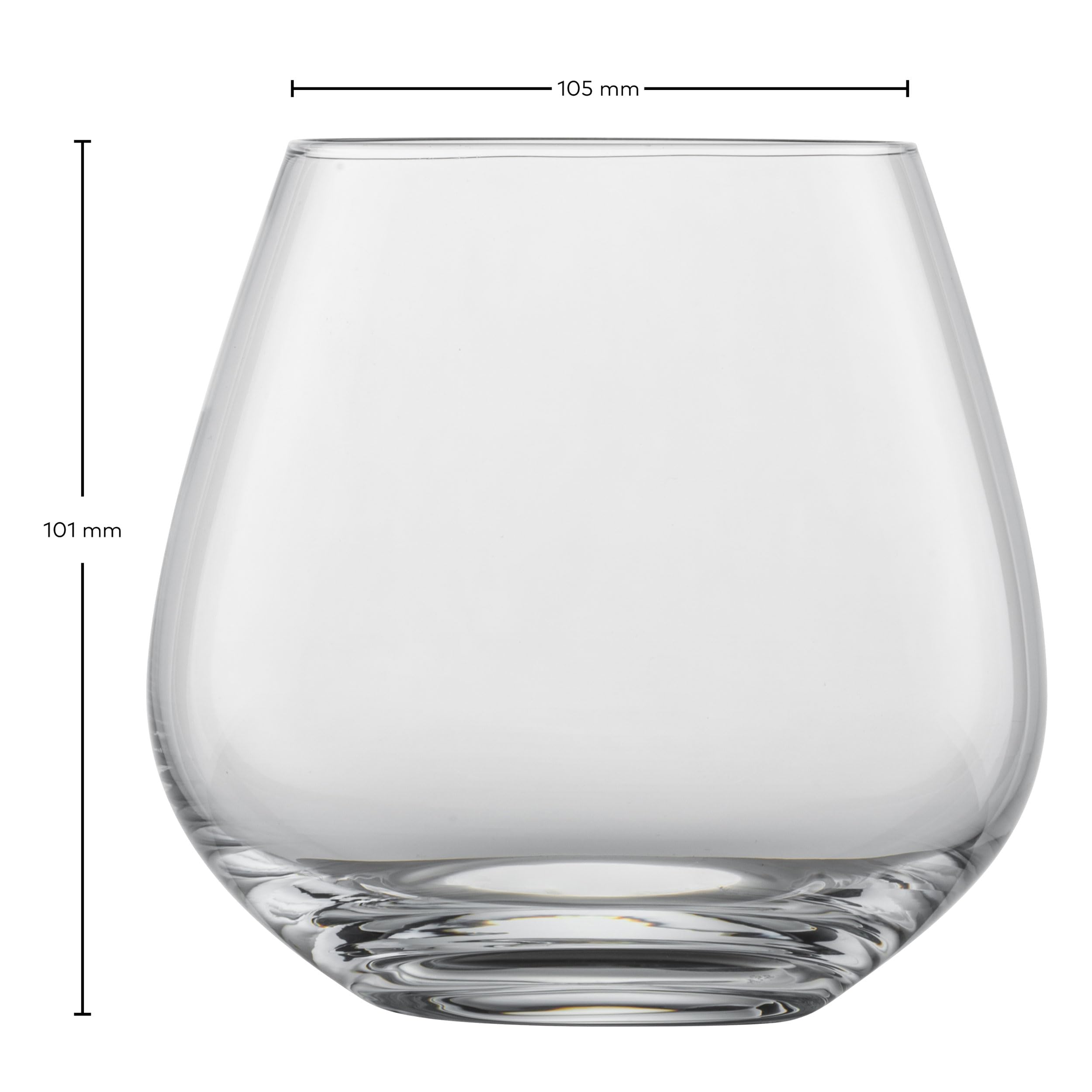 Amazon.com: Schott Zwiesel Forté Wine Cups (Set of 4), Stemless