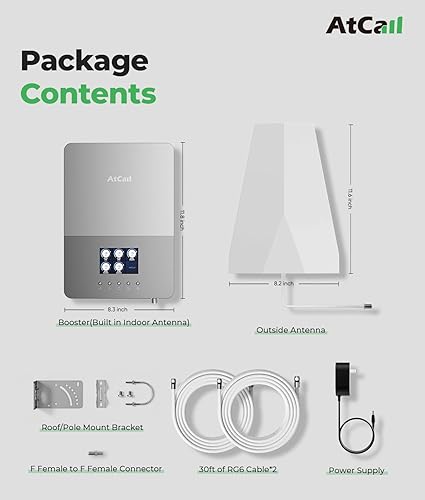 Miniatura 7 de Amplificador de teléfono celular para el hogar, compatible con todos los operadores estadounidenses AT&T Verizon T-Mobile, banda 1217135225466,