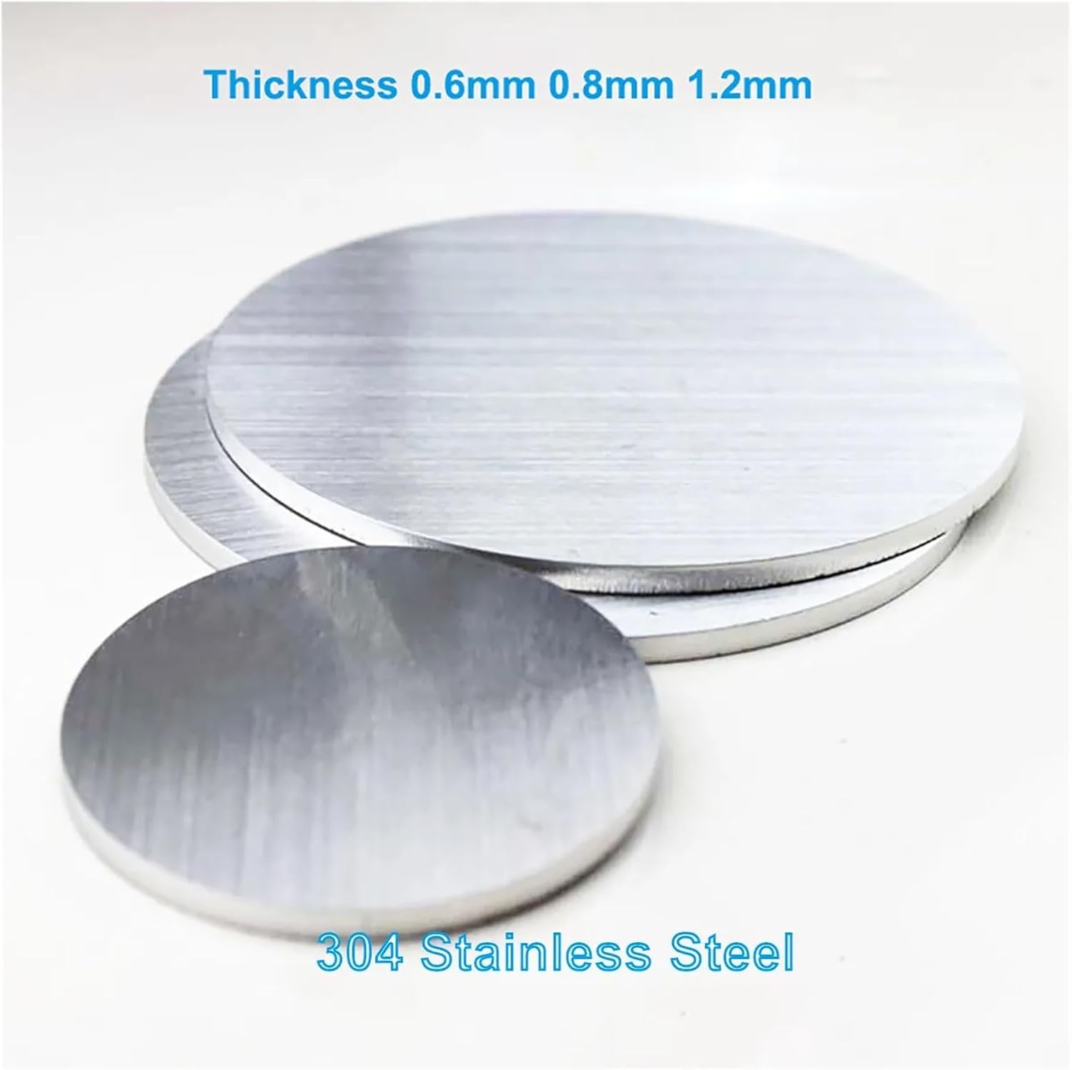 Stainless Steel Circular Plates Metals Round Shee 1pcs Dia 50mm-350mm Circular Sheet 304 Disk Thickness 0.6mm 0.8mm 1mm(Thickness 0.6mm*Dia 300mm)