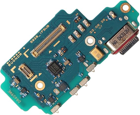 Charging Port Replacement Kit for Samsung Galaxy S24 Ultra SM-S928U SM-S928U1 USB Flex Dock Connector Charging Flex Replacement with Tools