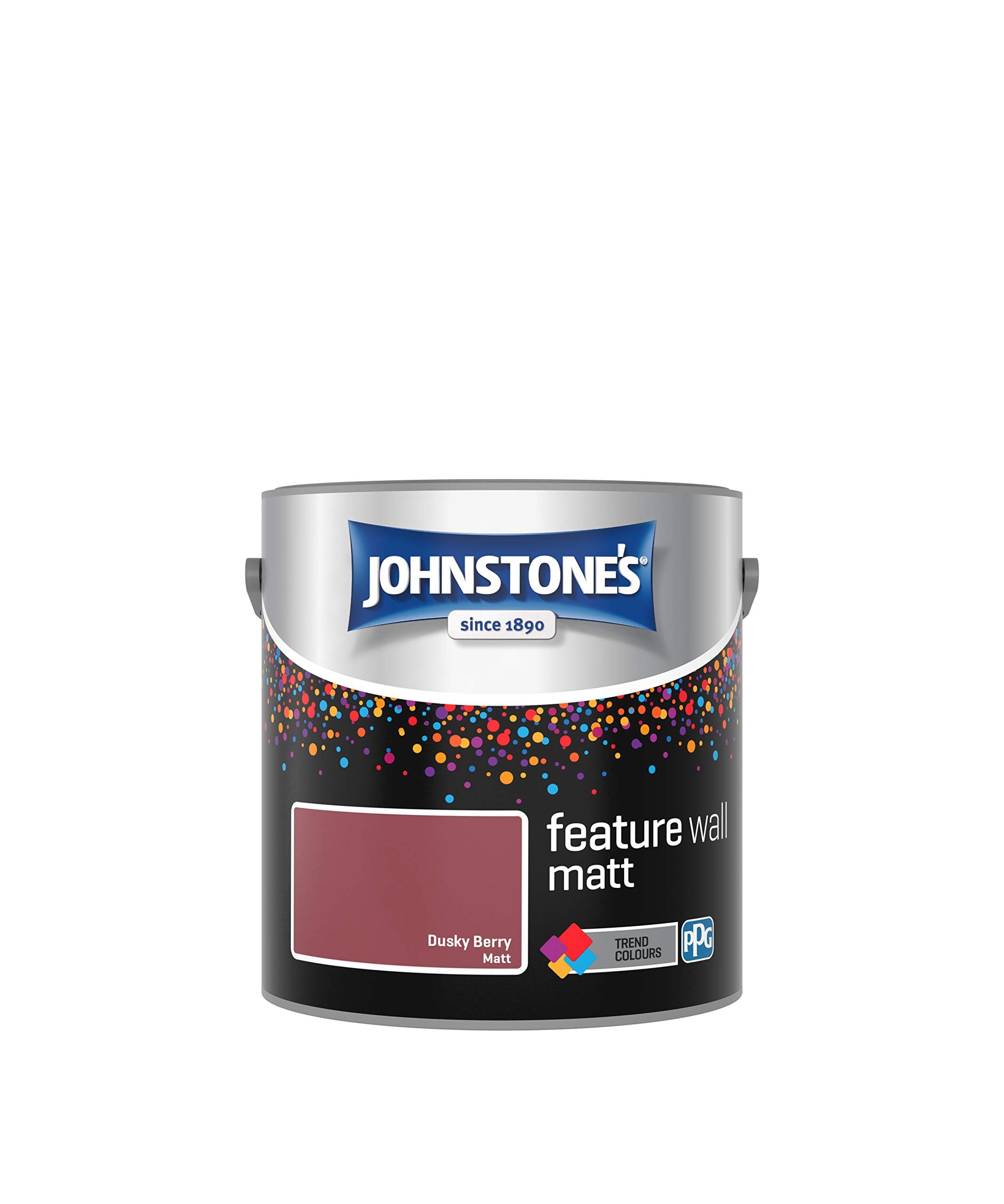 Johnstone's Dusky Berry Feature Wall Matt Emulsion Paint - 2.5L