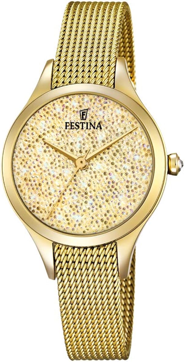 Festina Orologio Analogico Quarzo da Donna con Cinturino in Acciaio Inox F20337/2