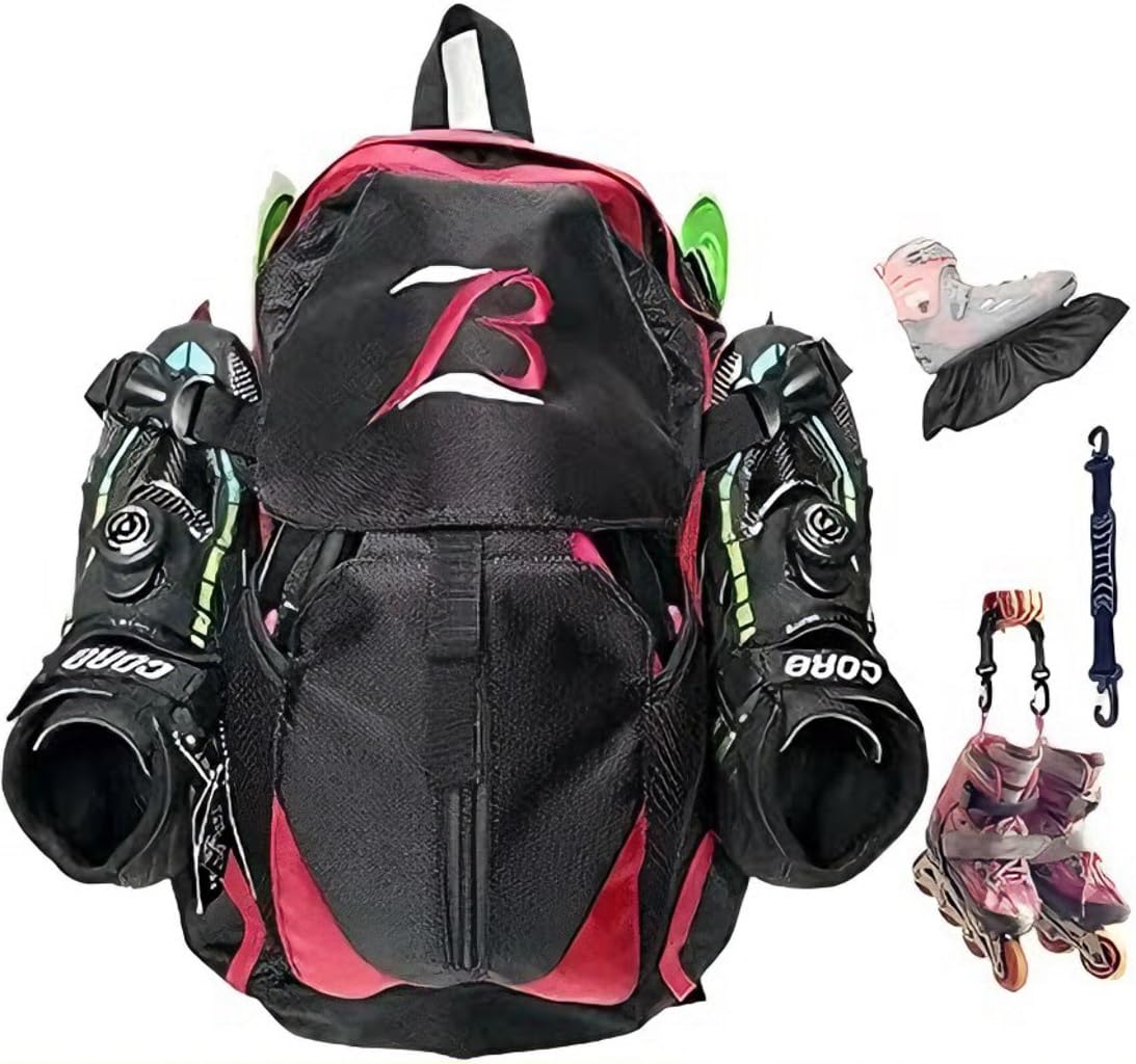 ZBH1985 Professionelle Skates Schuhe Rucksack Inlineskates Schlittschuhe Inline Skate Inline Skate Rucksack für Reise Schultasche