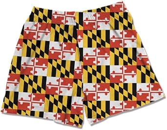Maryland Flag Mens Adult Boxer Shorts Size Small - 2XL 2X-Large