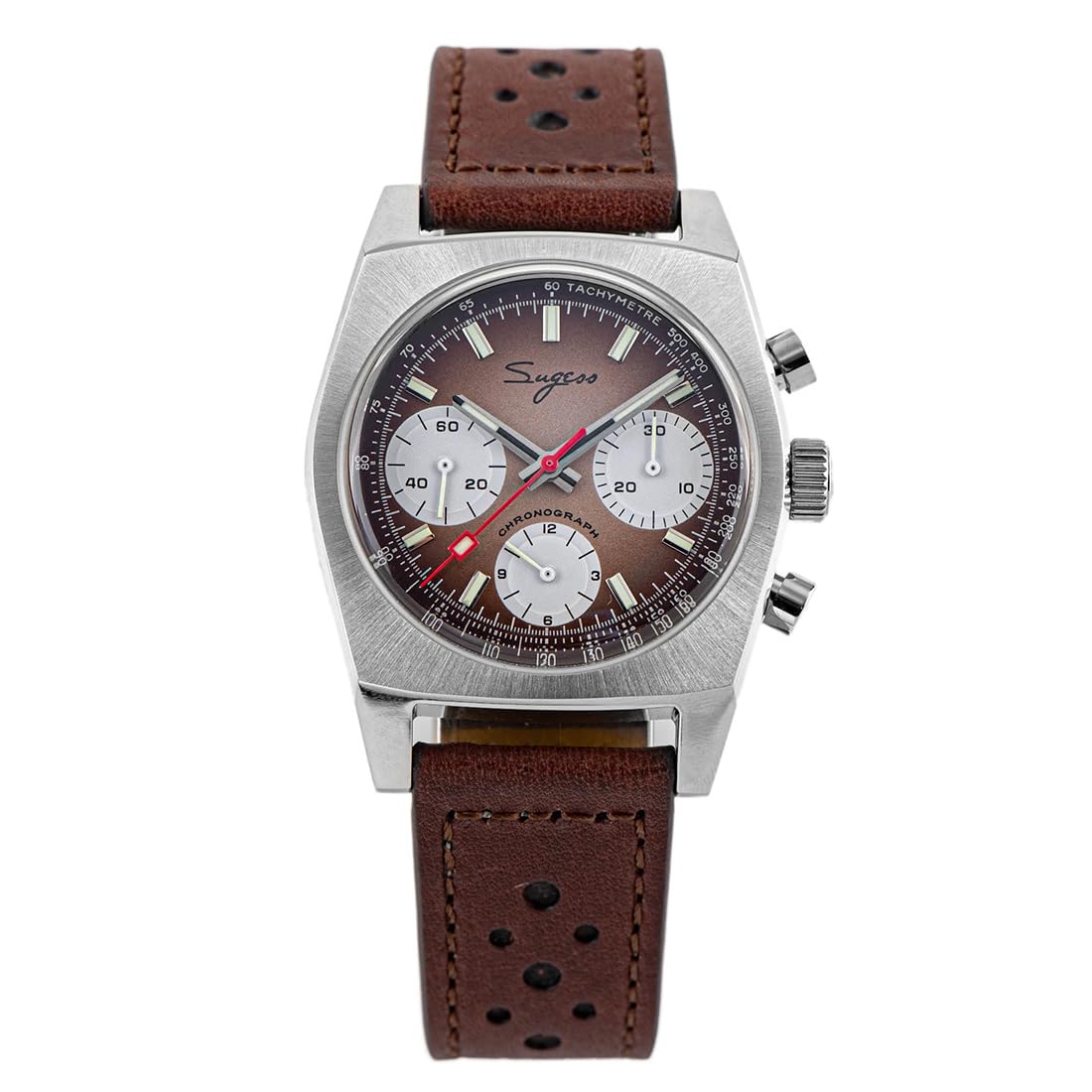 Chronographe Seestern Sugess Panda montre mécanique homme en acier - 3