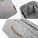 FOREGOER Felt Purse Insert Bag Organizers,Handbag Shapers with Handle for LV Speedy,Neverfull,Tote - 5 Color,3 Size(Large,Grey)