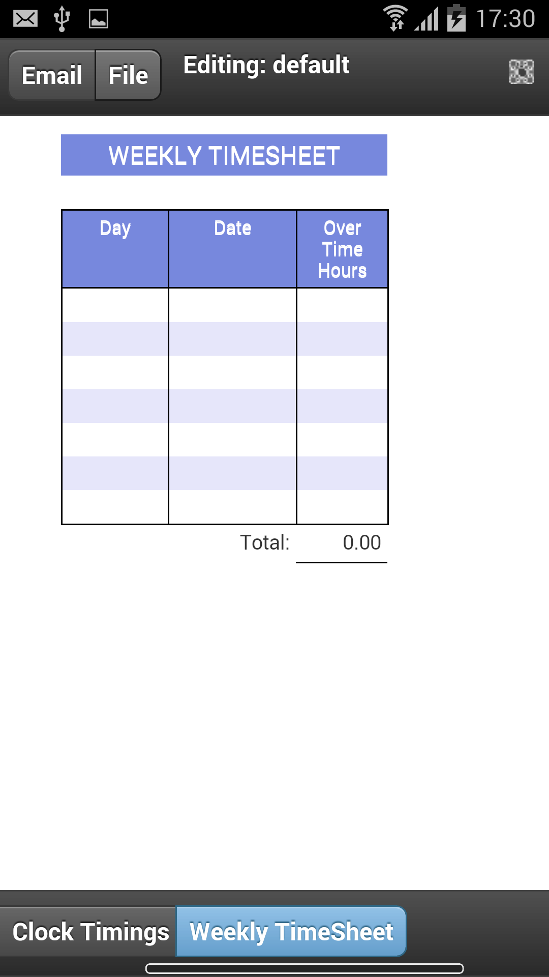 Employee Timecard Application sur Amazon Appstore