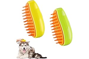 Petspa Complete Grooming Solution: 3-in-1 Self-Cleaning Steamy Brush for Pets