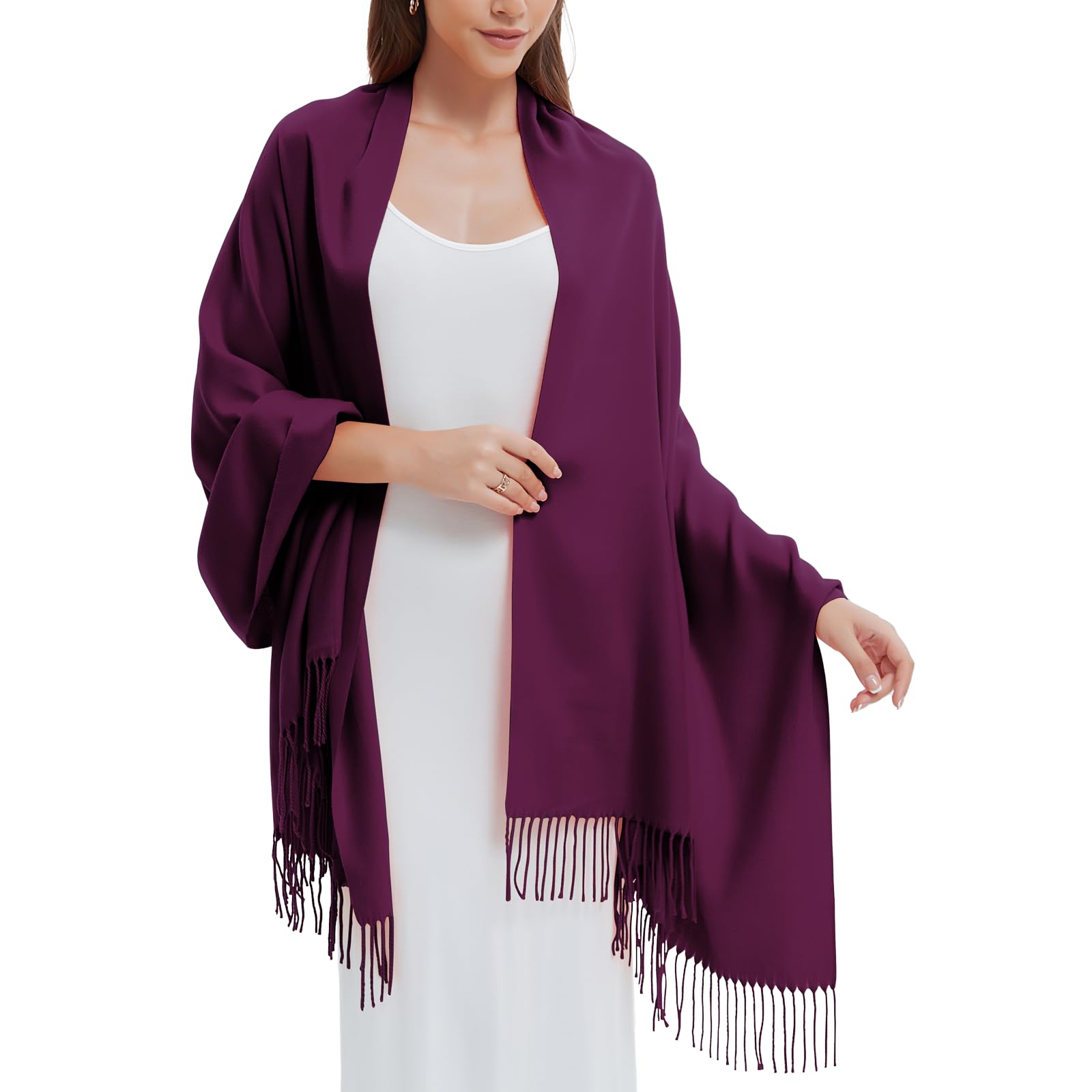 Womens Autumn Winter Pashmina Scarves Super Soft Large Shawls Wraps for wedding et