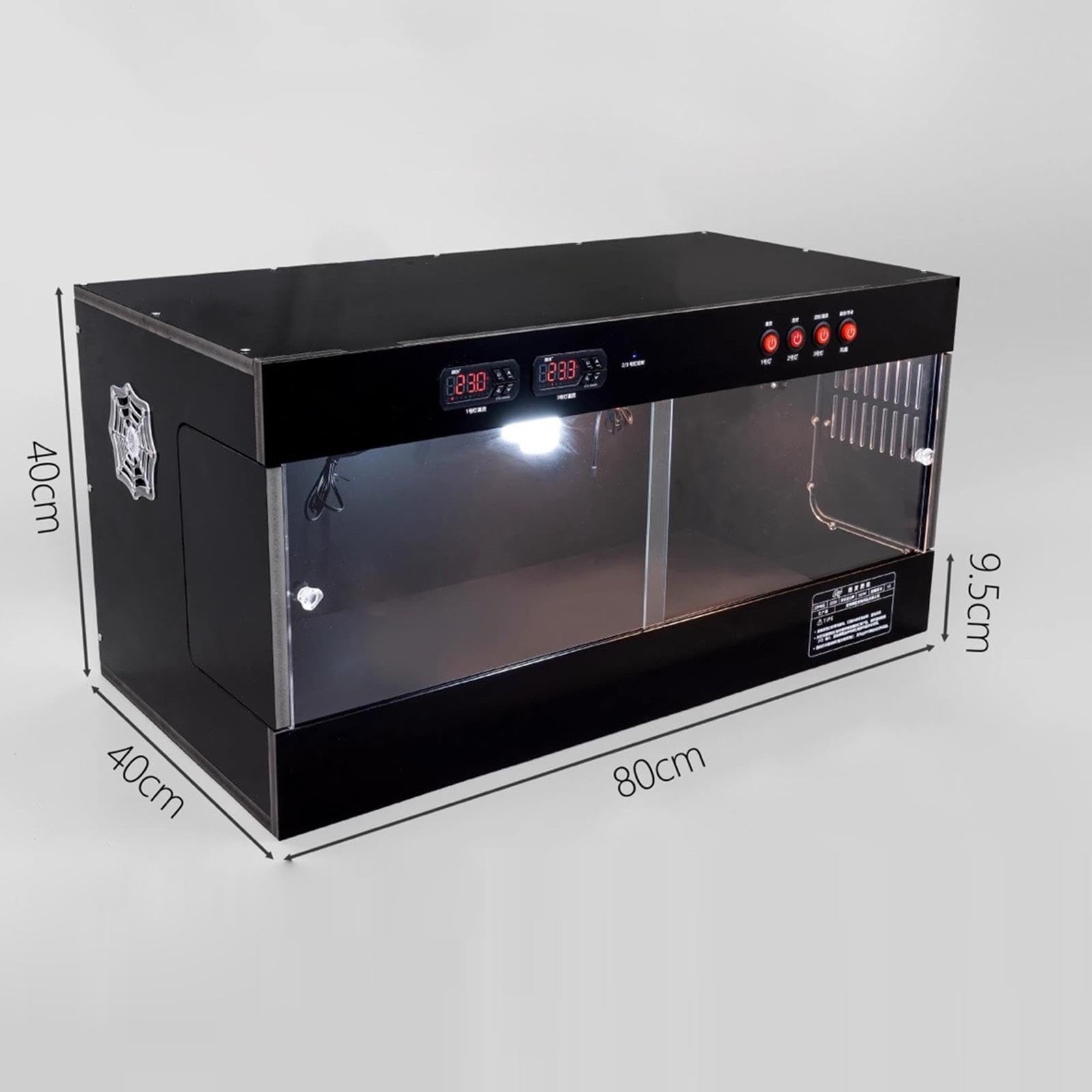 Terrario per rettili, scatola di alimentazione portatile con ventilazione, gabbia riscaldante per rettili, habitat per rane, gechi, e lumache