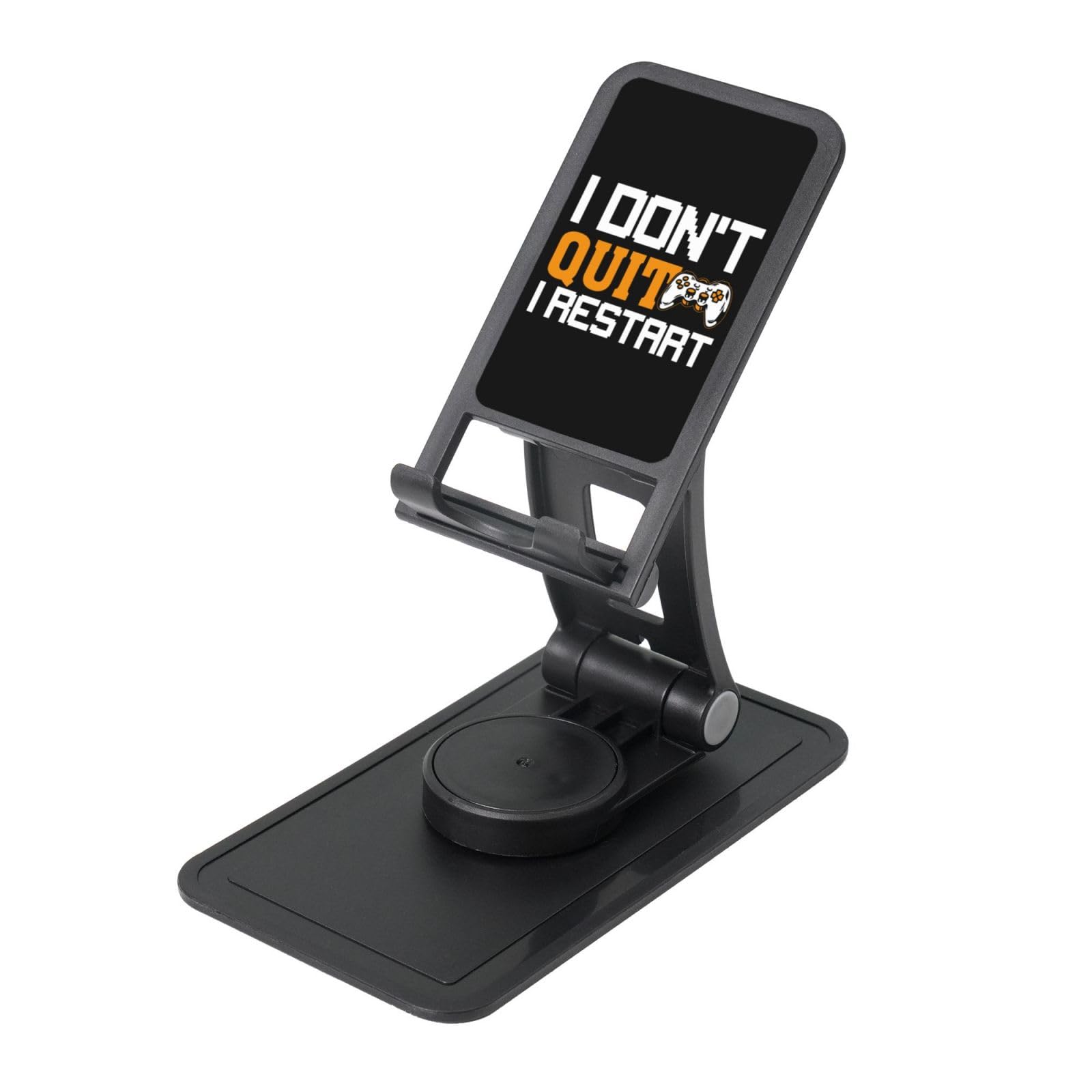 KOSPOGO I Don't Quit I Restart Phone Stand for Desk Adjustable Phone Holer Office Travel Accessories for Mobile Phone/Ipad/Tablet Cell Phone Stand