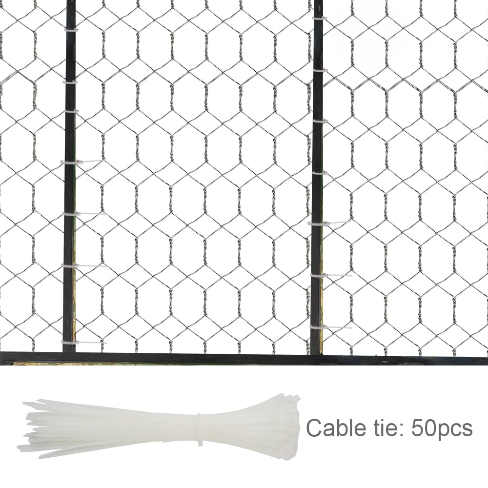 Recinzione metallica da 40 cm x 10 m, rete esagonale da giardino, zincata, maglie da 25 mm