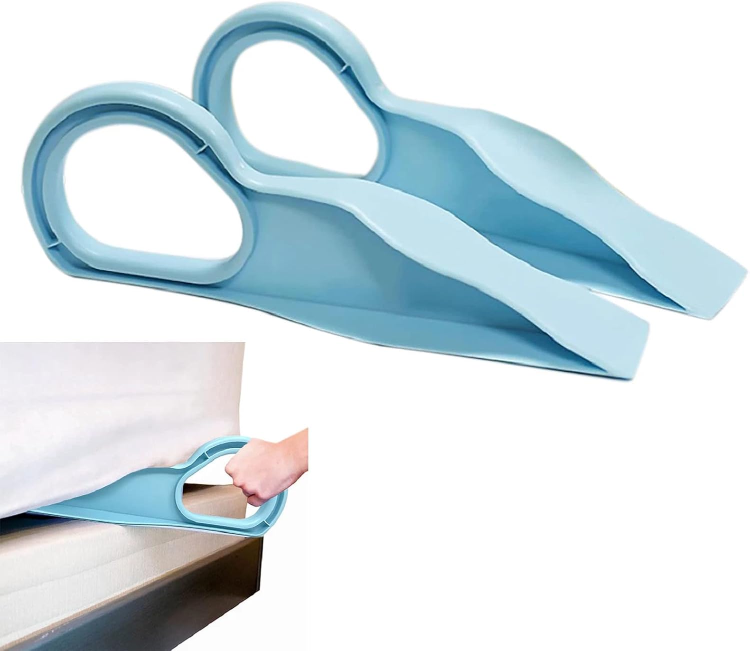 2 PCS Mattress Lifter,Easy to Use Mattress Wedge Elevator with