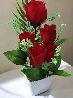 SPHINX - ARTIFICIAL FLOWERS FIXED IN VASE