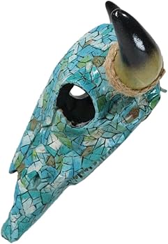 ネイティブアメリカ　ターコイズ石　牛の頭部オブジェ ネイティブアメリカ ターコイズ石 牛の頭部オブジェ ネイティブ