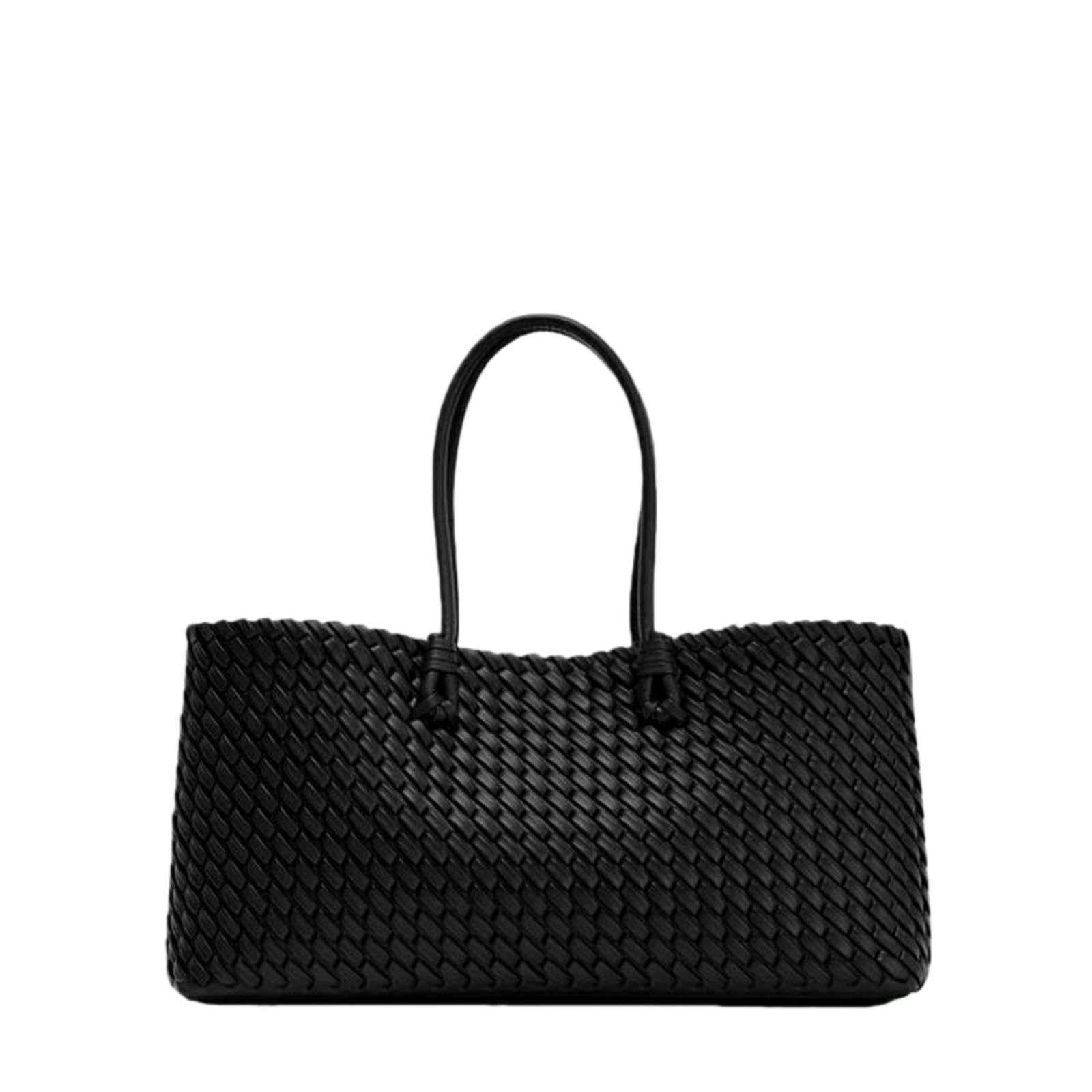 Beauty Case Borsa Tote Allungata in Tessuto da Donna, A Tracolla con Manico Superiore, Shopper Elegante per Lavoro, Viaggi E Uso Quotidiano
