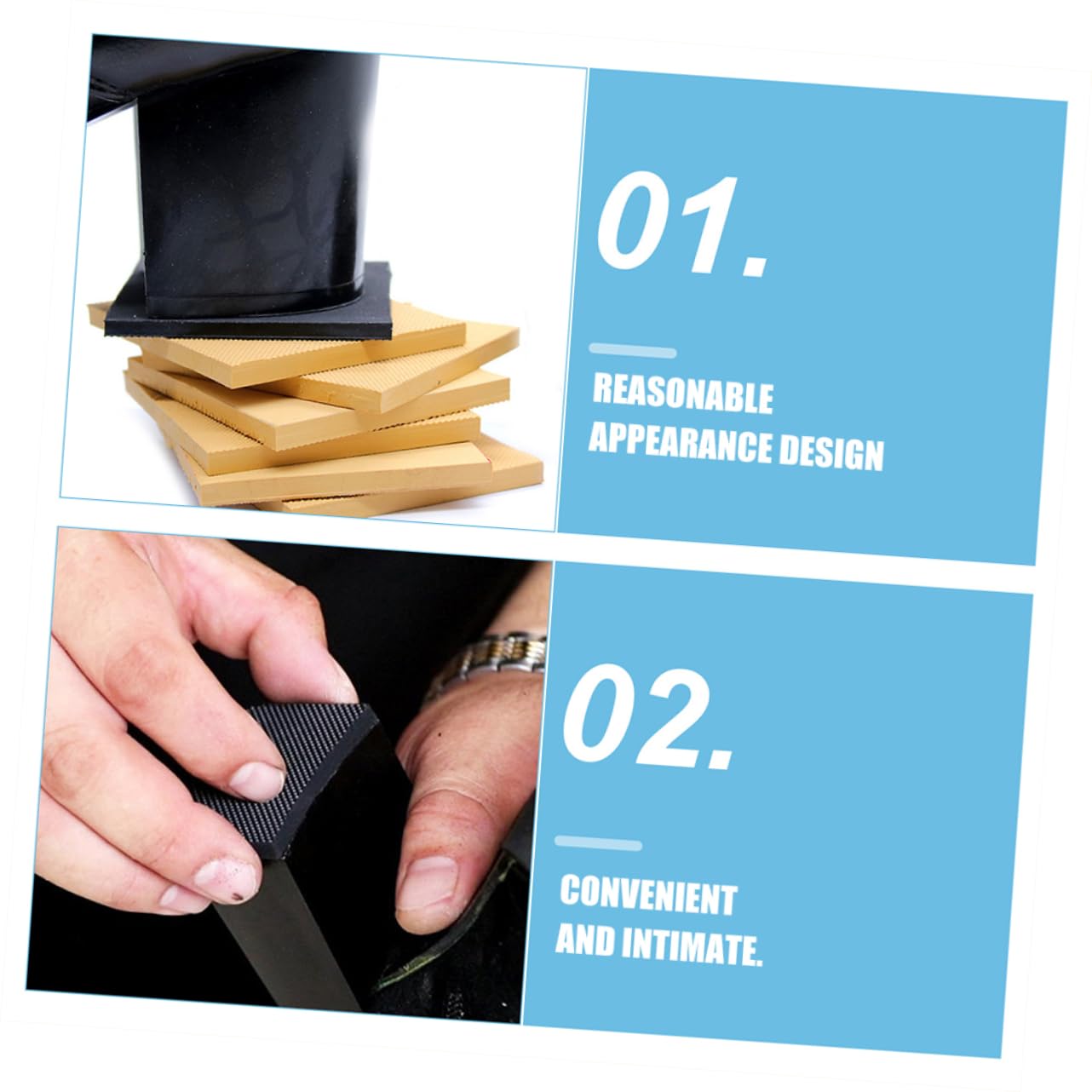 VALICLUD 5 Sätze Reparatur Von Sohlenflicken High Heel -beschützer Schuhferseneinsätze Schuheinlagen Schuhgriff Griffe Anti-schlupf-schuhpads Nicht-schlupf-schuhpolster Gummi 4 Stück * 5