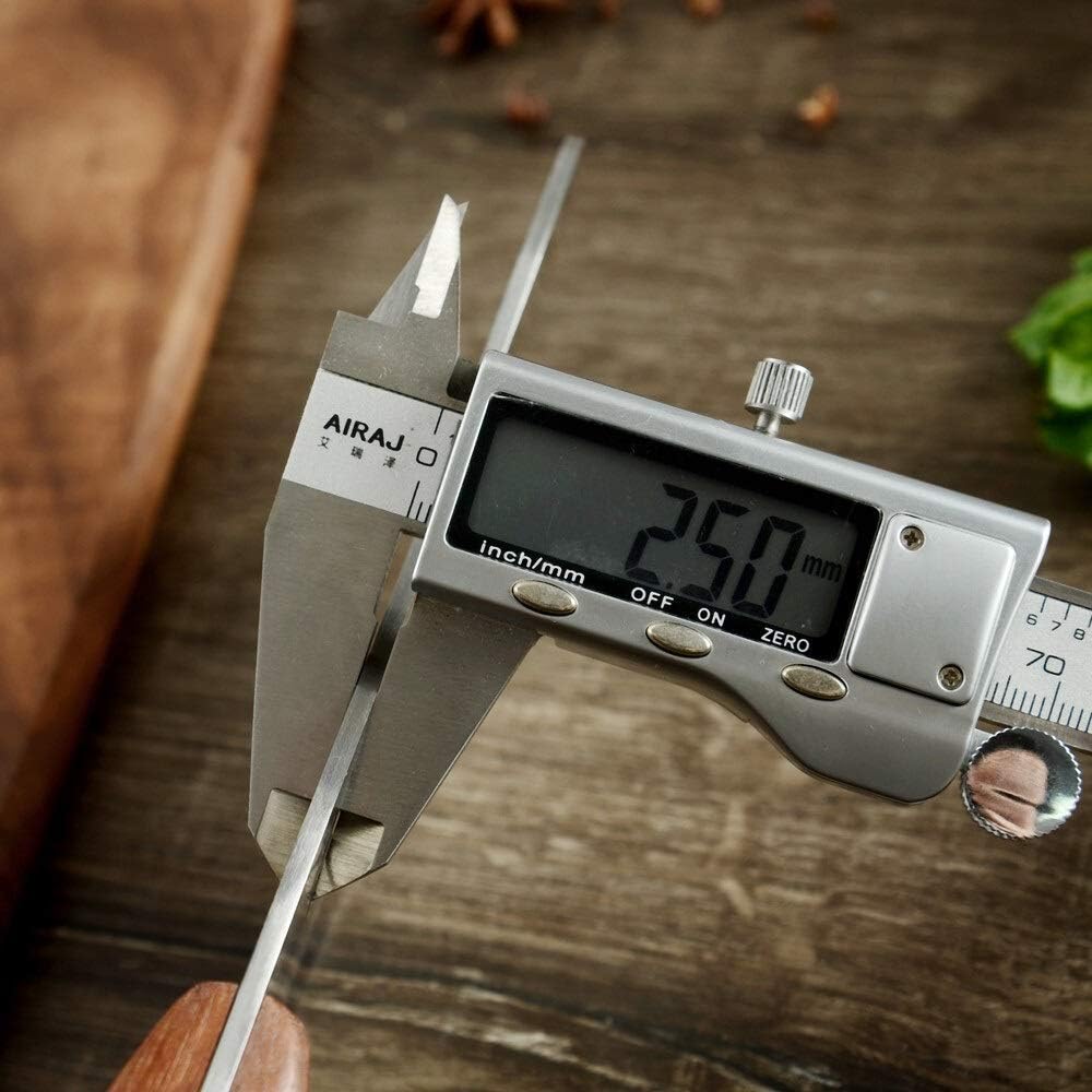 MAYiT Meat Cleaver Knife, Kitchen Knife Chopper Cleaver Stainless Steel Cutlery Knife Full Tang Butcher Meat Vegetable Cutting Slicing Knife Box